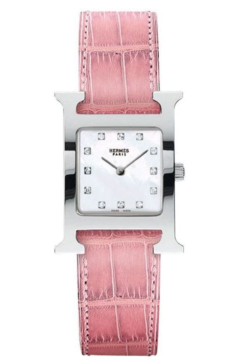 hermes watch pink|Hermes luxury watches.